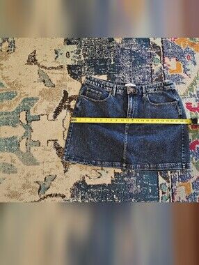 Lane Bryant Dark Blue Denim Mini Skirt